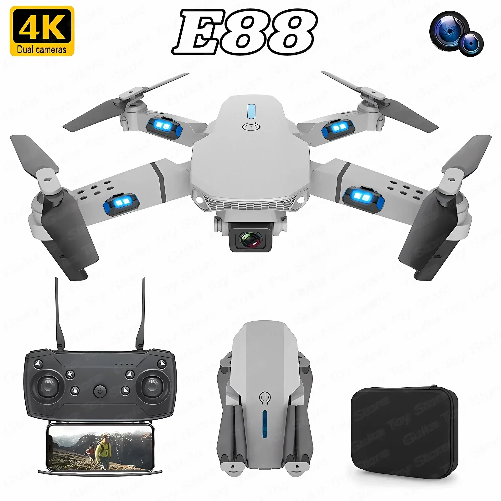 Rc Hobby Wire - E88 Pro WIFI FPV Drone Geniş