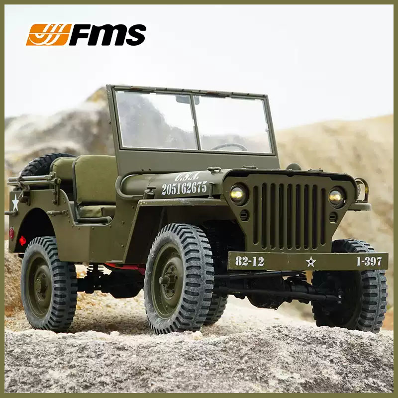 Rc Hobby Racing - FMS 1/6 Tırmanıcı 1941 Willys MB