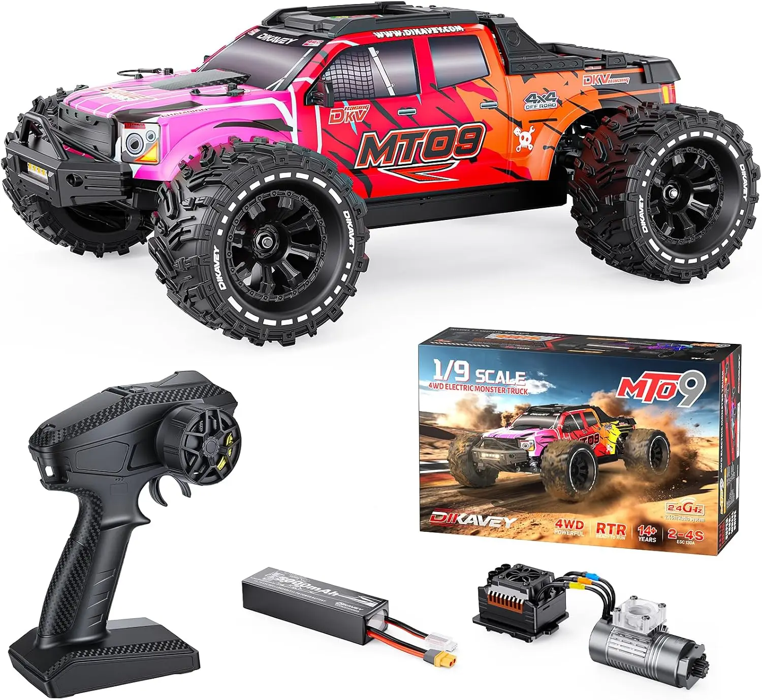 Rc Truck Monster - MT09 1/9 4WD Fırçasız RC Canavar