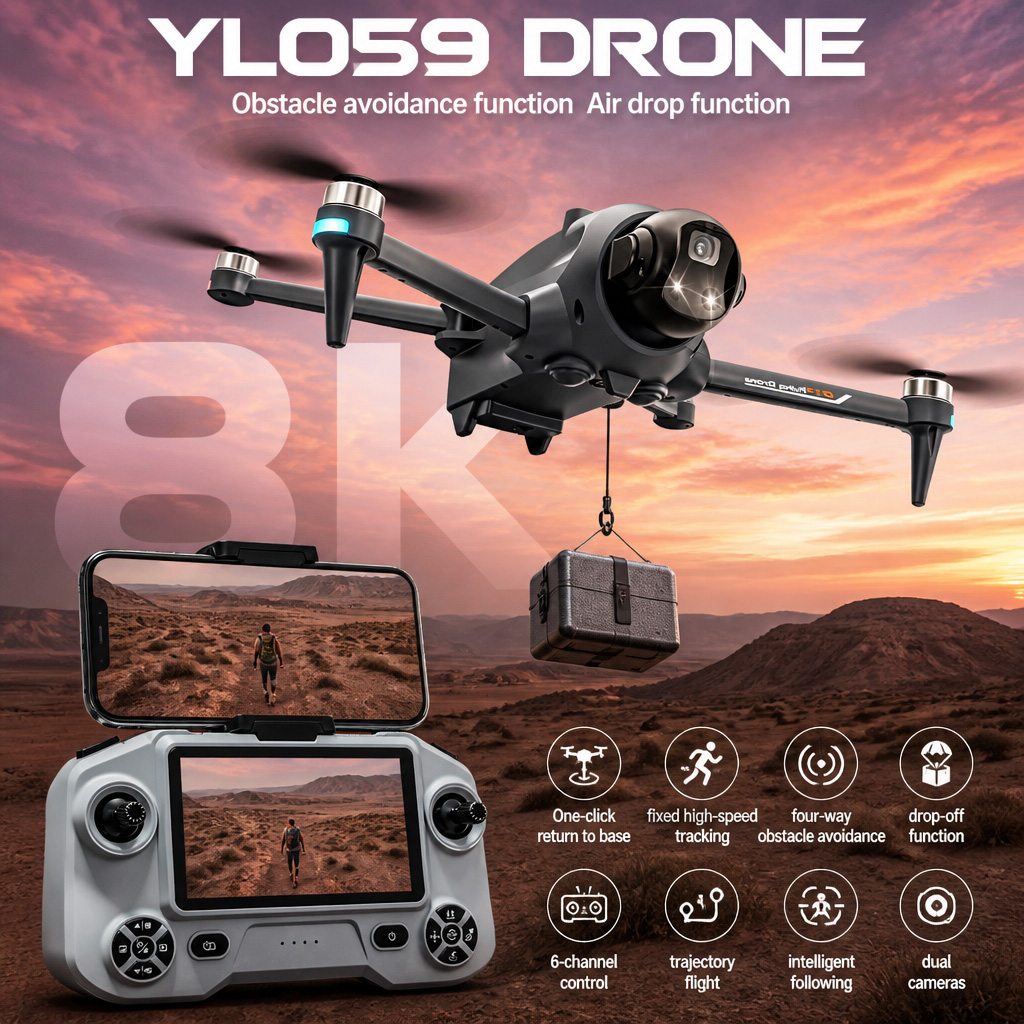 YENİ YL059 Drone GPS Otomatik  - Rc Hobby Drone incelemesi ve fiyatı