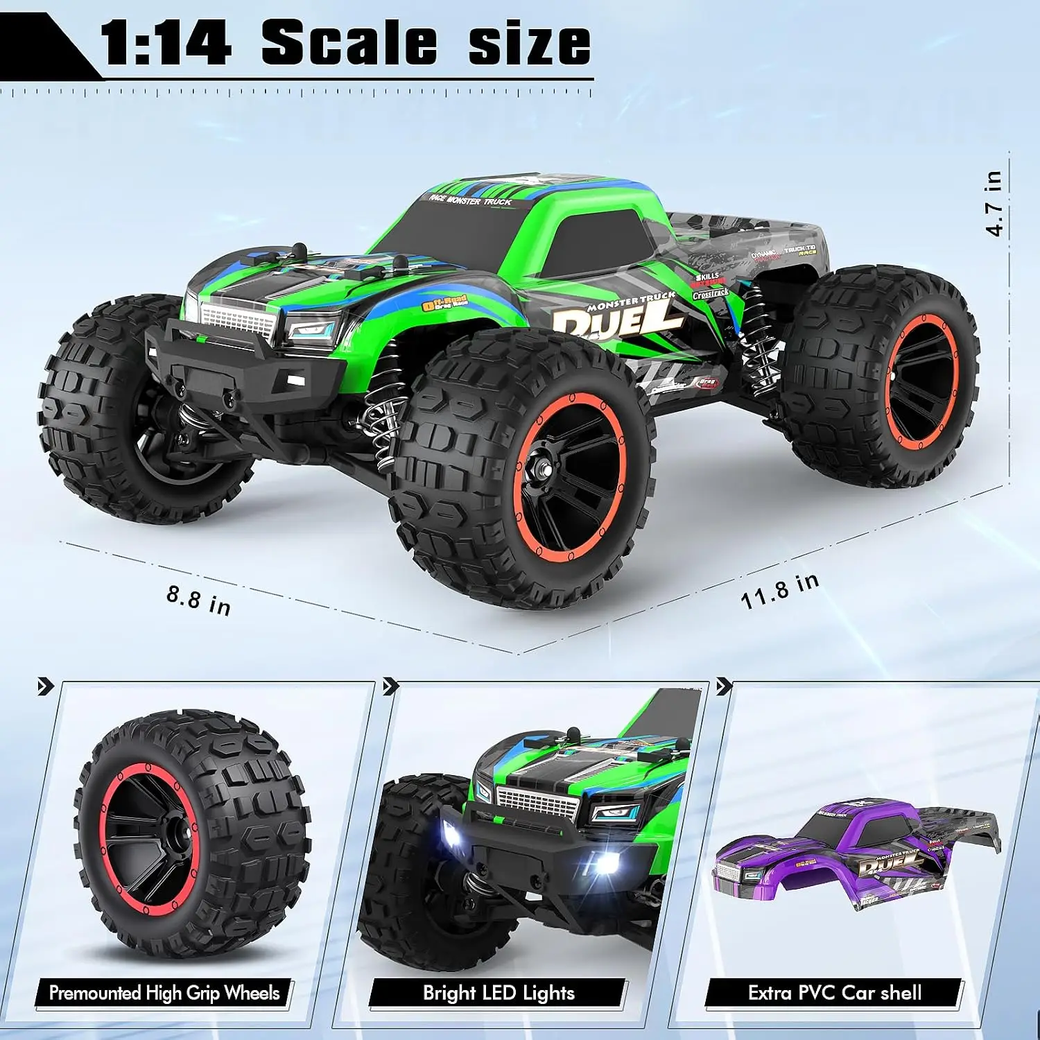 1:14 Ölçekli RC Kamyonlar, Yet - Rc Truck Monster incelemesi ve fiyatı