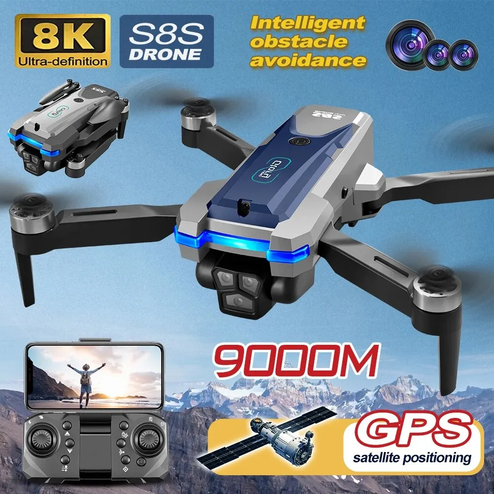 S8S GPS Drone 5G Wifi 8K HD çi - Rc Hobby Wire incelemesi ve fiyatı